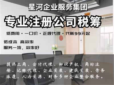 天津红桥代理记账税务代办代账公司
